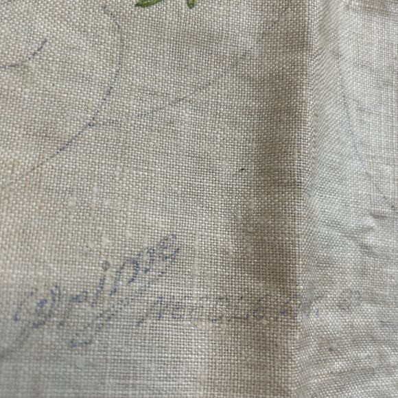 Vintage Prime Needleart Co Stamped Linen #1082 Floral Runner Unfinished Project - Picture 8 of 13